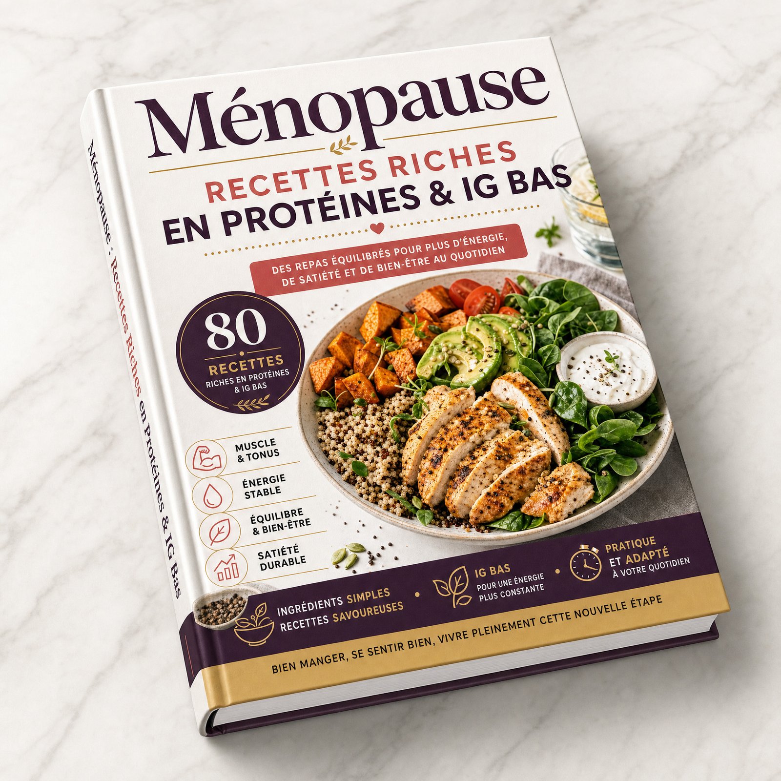 recettes ménopause, recettes pour la ménopause, alimentation ménopause, régime ménopause, recettes riches en protéines, recettes protéinées, recettes IG bas, recettes indice glycémique bas, ménopause perte de poids, recettes minceur ménopause, alimentation IG bas, régime IG bas ménopause, repas riches en protéines, repas IG bas, recettes saines ménopause, recettes faciles ménopause, recettes pour femmes 50 ans, alimentation femme 50 ans, protéines ménopause, livre recettes ménopause