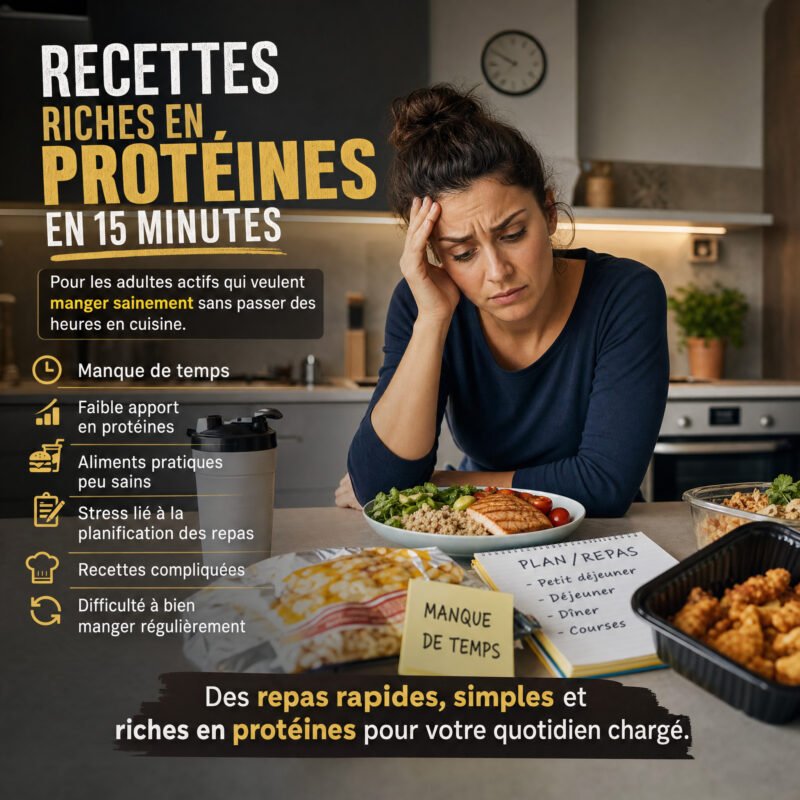 Recettes Riches en Protéines en 15 Minutes